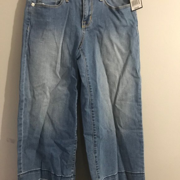 Mossimo high rise wide leg crop jeans - Picture 2 of 6